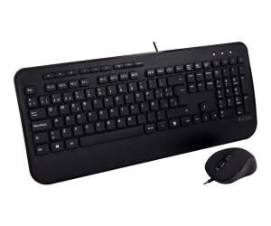 V7 CKU300ES - Tastatur-und-Maus-Set - USB - QWERTY