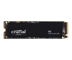 Crucial P3 - SSD - 500 GB - intern - M.2 2280 - PCIe 3.0 (NVMe)