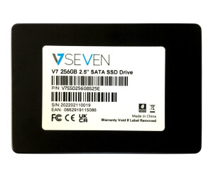 V7 SSD - 256 GB - Bulk-Pack - intern - 2.5" (6.4 cm)
