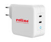 ROTRONIC-SECOMP Roline - Netzteil - 100 Watt - 5 A - PD 3.0, QC 3.0 - 2 Ausgabeanschlussstellen (USB-C)