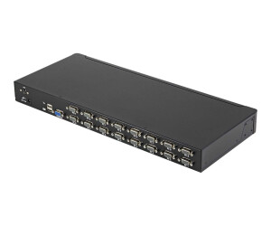 Startech.com 16 Port 1HE USB VGA KVM Switch with OSD for...