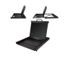 StarTech.com Rack KVM Konsole - US Tastatur(QWERTY), Ein Port VGA KVM mit 19" LCD Monitor - 1HE LCD KVM Konsolenschublade mit Kabeln - USB Unterstützung - 50.000 MTBF (RKCONS1901)