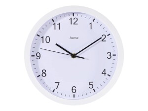 Hama wall clock pure, ¯ 25 cm, noisy low, white