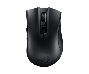 Asus Rog Strix Carry - Mouse - for right -handed - optically - wireless - 2.4 GHz, Bluetooth 5.0 LE - Wireless recipient (USB)