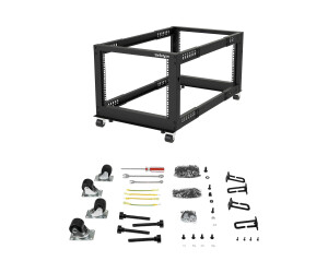 Startech.com 19 -inch server cabinet - 8he laboratory frame - deep adjustable 56 to 102 cm - load capacity 544 kg - Dell Poweredge HP Proliant ThinkServer (4postrack8u)