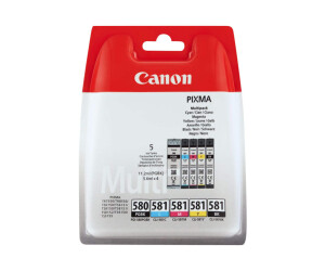 Canon PGI-580 PGBK/Cli-581 CMYBK Multipack-5 Series Pack