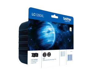 Brother LC1280XL Twin-Pack - 2er-Pack - Schwarz