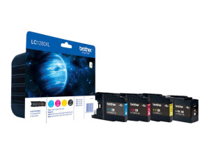 Brother LC1280XL Value Pack - 4er-Pack - Schwarz, Gelb,...