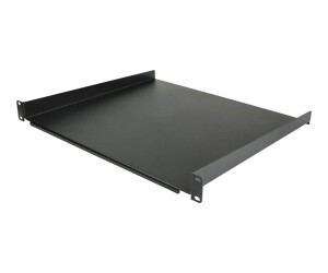 StarTech.com CABSHELF116  Serverschrank Fachboden (1 HE, 16 Zoll tief, 1HE Server-Rack-Regal für 19-Zoll-Netzwerkgeräte)