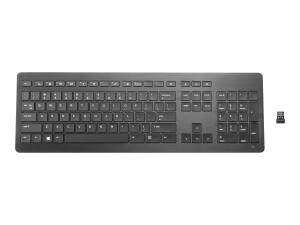 HP Premium - Tastatur - kabellos - 2.4 GHz - Deutsch