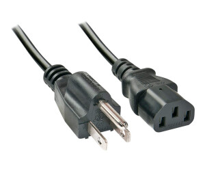 Lindy power cable - NEMA 5-15P (S) to IEC 60320 C13