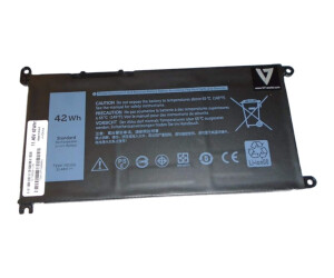 V7 laptop battery (equivalent with: Dell 1VX1H, Dell...