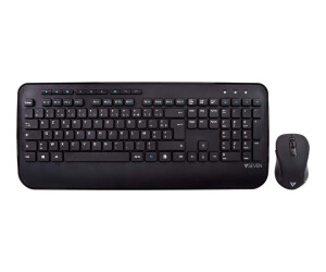 V7 CKW300FR-keyboard and mouse set-wireless