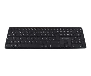 V7 KW550FRBT - Tastatur - Bluetooth, 2.4 GHz