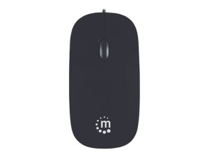 Manhattan Silhouette Sculpted USB Wired Mouse, Black,...