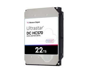 WD Ultrastar DC HC570 - hard drive - 22 TB - Intern - 3.5 "(8.9 cm)