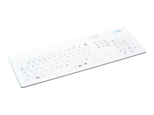 CleanKeys CK4W - Tastatur - mit Touchpad - kabellos