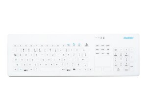 CleanKeys CK4W - Tastatur - mit Touchpad - kabellos