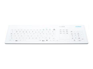 CleanKeys CK4W - Tastatur - mit Touchpad - kabellos