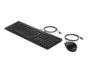 HP 225 - keyboard and mouse set - USB - Qwerty
