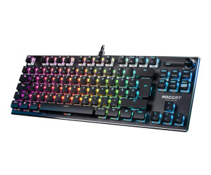 Turtle Beach Vulcan TKL - keyboard - with volume cycle - backlit - USB - QWERTZ - German - keyboard - Qwertz