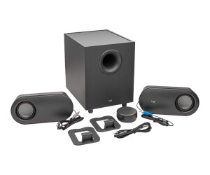 Logitech Z407 - Android Edition - loudspeaker system - for PC - 2.1 -channel - wireless - Bluetooth - USB - 40 watts (total)