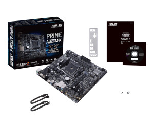 ASUS PRIME A320M-K - Motherboard - micro ATX - Socket AM4 - AMD A320 - USB 3.0 - Gigabit LAN - Onboard-Grafik (CPU erforderlich)