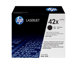 HP 42x - high productive - black - original - laser jet - toner cartridge (Q5942x)