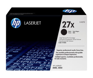 HP 27x - high productive - black - original - laser jet -...