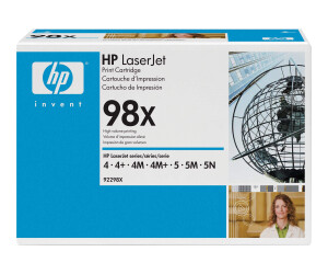 HP 98X - Hohe Ergiebigkeit - Schwarz - original - LaserJet - Tonerpatrone (92298X)