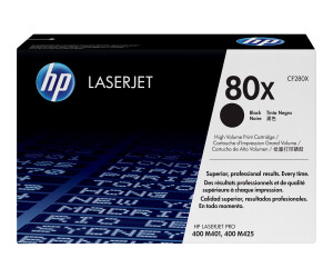HP 80X - Hohe Ergiebigkeit - Schwarz - original -...