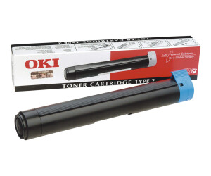 Oki black - original - toner cartridge - for Okifax 10xx,...