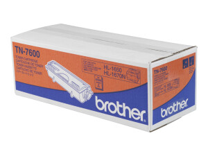 Brother TN7600 - black - original - toner cartridge