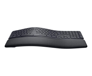 Logitech ERGO K860 - Tastatur - kabellos - 2.4 GHz, Bluetooth 5.0