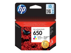 HP 650 - color (cyan, magenta, yellow) - original