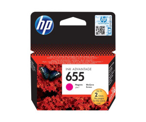 HP 655 - Magenta - original - ink cartridge - for Deskjet...