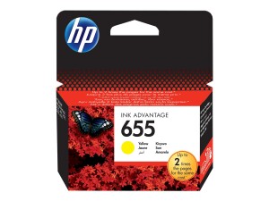 HP 655 - Yellow - original - ink cartridge - for Deskjet Ink Advantage 4615
