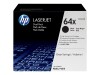 HP 64X - 2er-Pack - Hohe Ergiebigkeit - Schwarz - Original - LaserJet - Tonerpatrone (CC364XD)