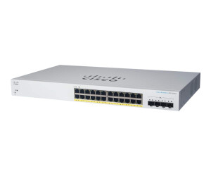 Cisco Business 220 Series CBS220-24P -4X - Switch - Smart - 24 x 10/100/1000 (POE+)
