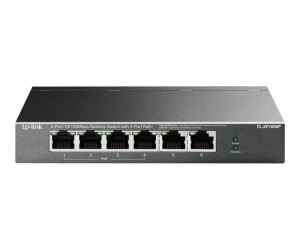 TP-LINK TL-SF1006P - V1 - Switch - unmanaged - 6 x 10/100 (4 PoE+)