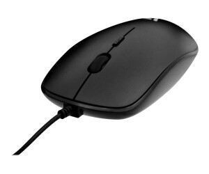 V7 MU200-1E - low profile - mouse - optically - 4 keys