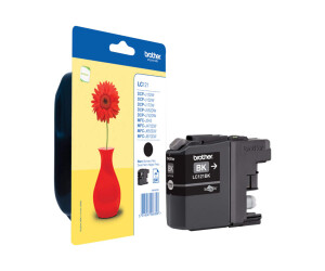 Brother LC121BK - black - original - ink cartridge