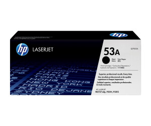 HP 53A - black - original - laser jet - toner cartridge (Q7553a)