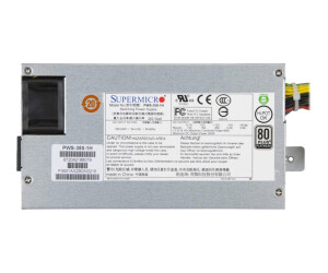 Supermicro PWS -350-1h - power supply (internal) - 80 plus platinum