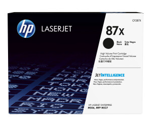 HP 87x - high productive - black - original - laser jet -...