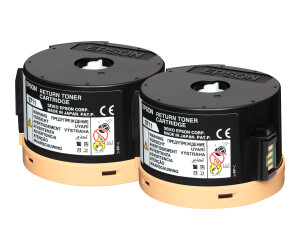 Epson 0711 - 2er-Pack - mit hoher Kapazität - Schwarz