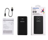 ADATA P20000QCD - Powerbank - 20000 mAh - 74 Wh - 18 Watt - PD 3.0, QC 3.0 - 4 Ausgabeanschlussstellen (USB, 24 pin USB-C)