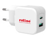 ROTRONIC-SECOMP Roline - Netzteil - 20 Watt - 3 A - PD, QC 3.0 - 2 Ausgabeanschlussstellen (USB, 24 pin USB-C)