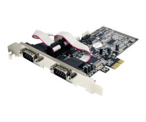 StarTech.com 4 Port Serielle RS232 PCI Express Schnittstellenkarte mit Breakout Kabel