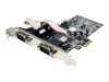 StarTech.com 4 Port Serielle RS232 PCI Express Schnittstellenkarte mit Breakout Kabel